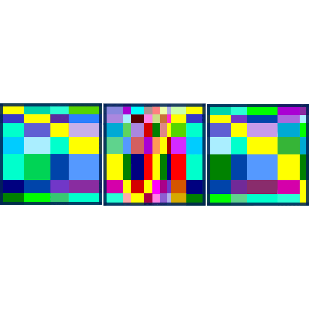 Peter Kuyper - Triptychon 3 - 150 x 49 cm, Acryl auf Paneel